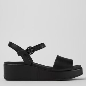 Camper Misia Black Platform Sandals